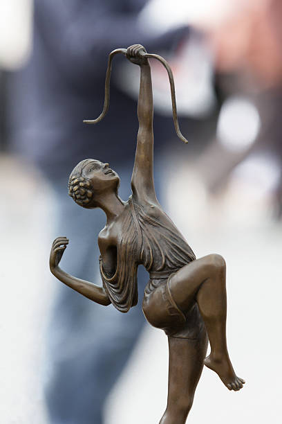 Bronze figure of an archer in Art Nouveau style