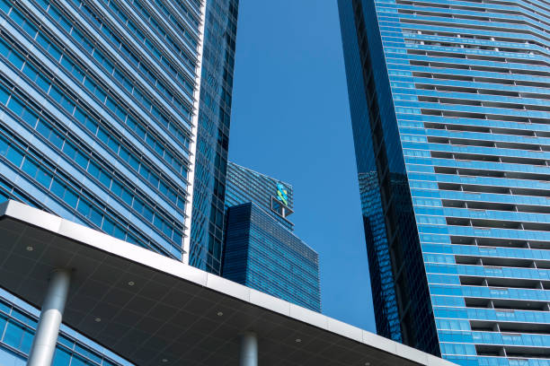 Modern skyscrapers at business district
