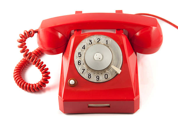 istock Red Vintage Telephone 464842590