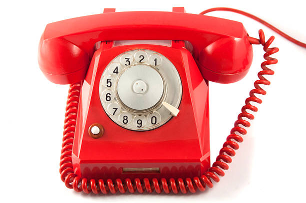 istock Red Vintage Telephone 464842610