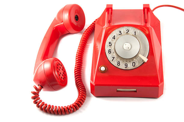 istock Red Vintage Telephone 464842620