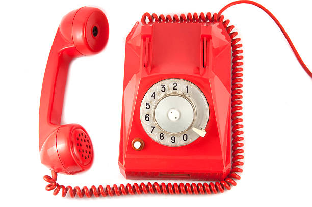 istock Red Vintage Telephone 464842650