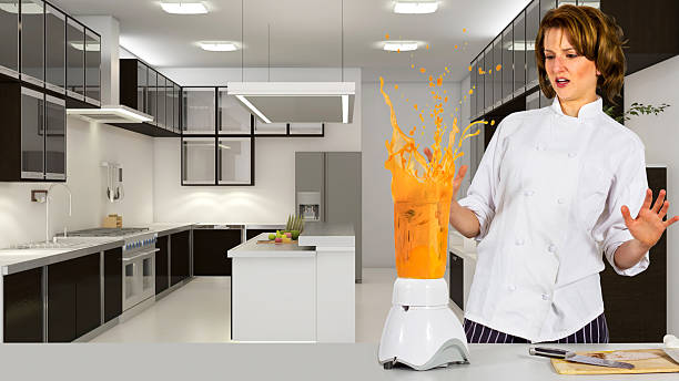 istock A picture of a woman making a mess 464845123