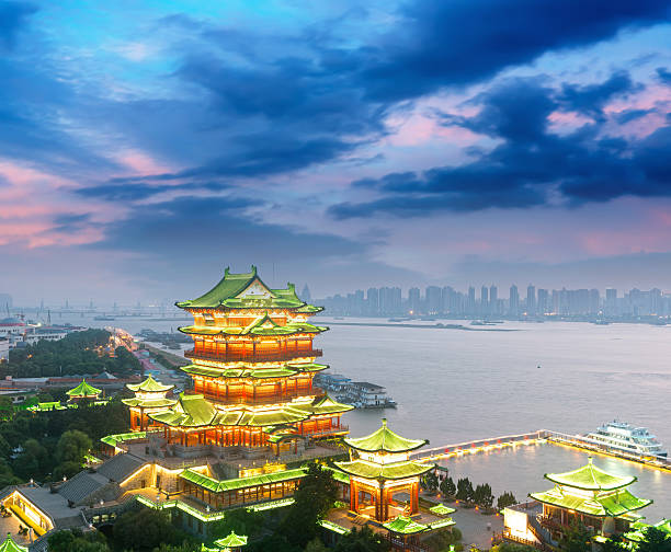 istock nanchang tengwang pavilion at night 464847842