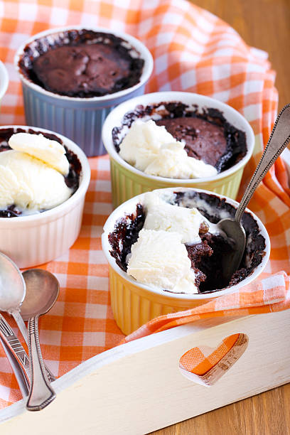 istock Rum and raisin chocolate puddings 464847964