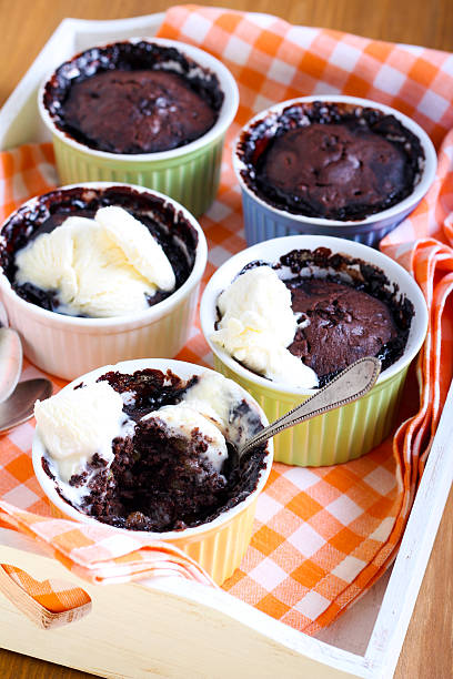 istock Rum and raisin chocolate puddings 464847980