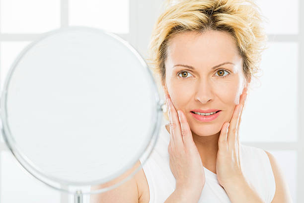 istock Woman and face care. 464848556