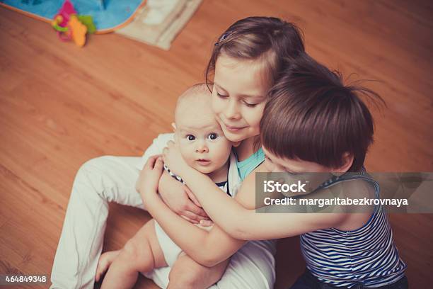 Brothers And Sister Stock Photo - Download Image Now - Sibling, 12-17 Months, 2015