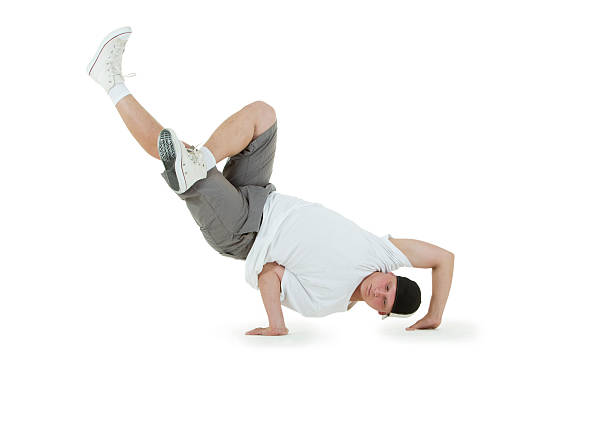 istock Teenager dancing breakdance in action 464849715