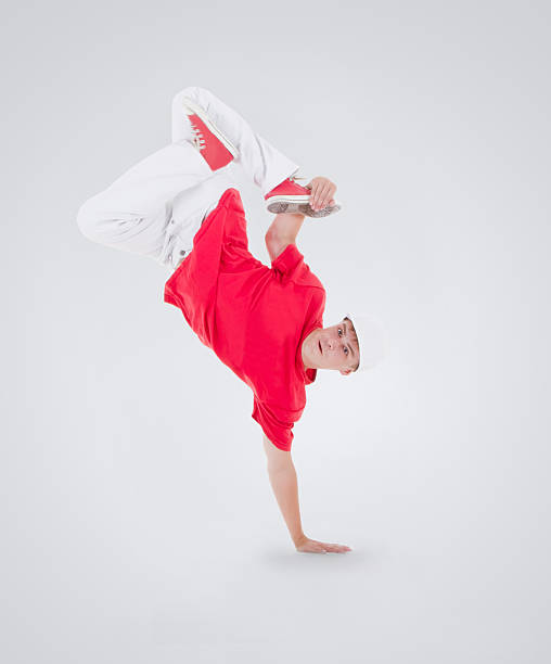 istock Teenager dancing breakdance in action 464851845
