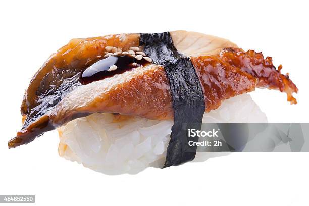 Traditional Sushi Sashimi On White Background Stock Photo - Download Image Now - 2015, Appetizer, Asia