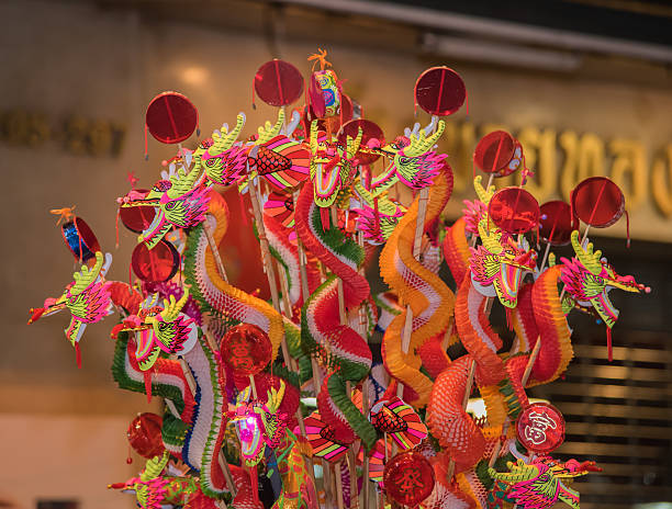 istock chinese Dragon paper toy 464853494