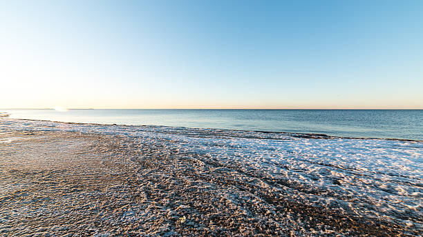 istock sunset over frozen sea 464853540