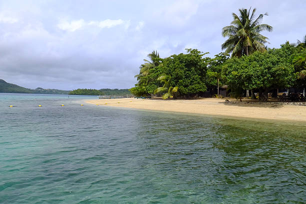 istock Sandy beach on Vavau island, Tonga 464853824