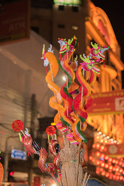 istock chinese Dragon paper toy 464854070