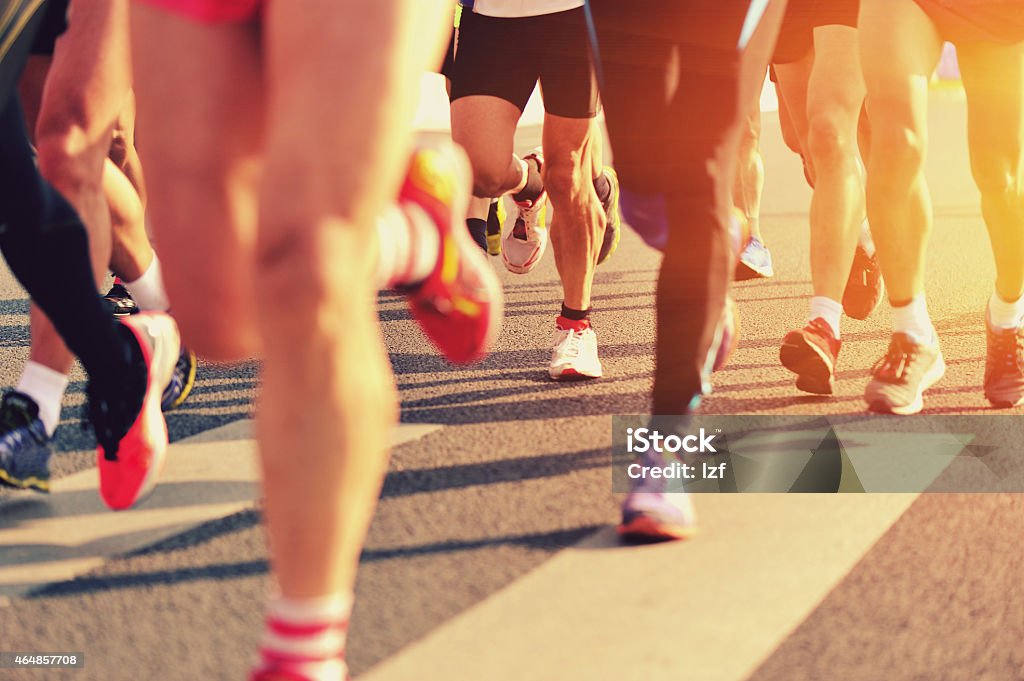 marathon-Läufer Beine - Lizenzfrei Rennen - Körperliche Aktivität Stock-Foto