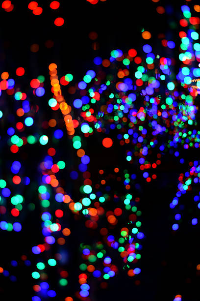 istock Abstract circular bokeh background of Christmaslight 464859097