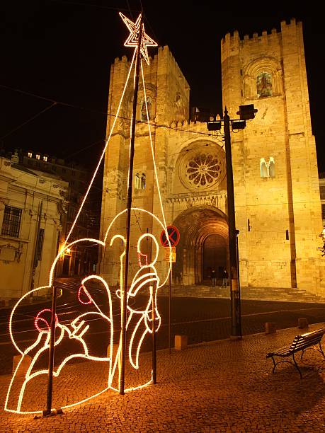 istock Lisbon by night at Christmas 464861062