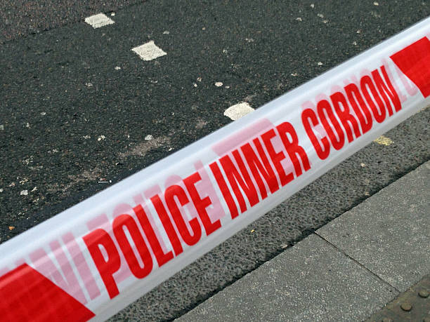 istock Police tape, London 464861618