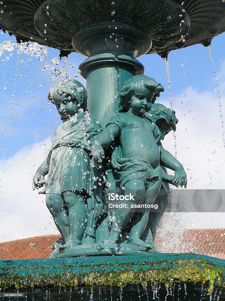 Urban fountain in Lisbon Close-up of a fountain in the center of Lisbon, Portugal 2015 Stock Photo