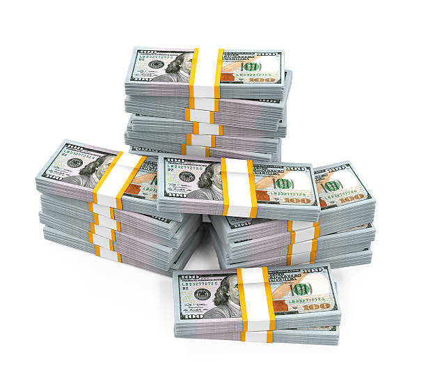 istock Stacks of New 100 US Dollar Banknotes 464865040