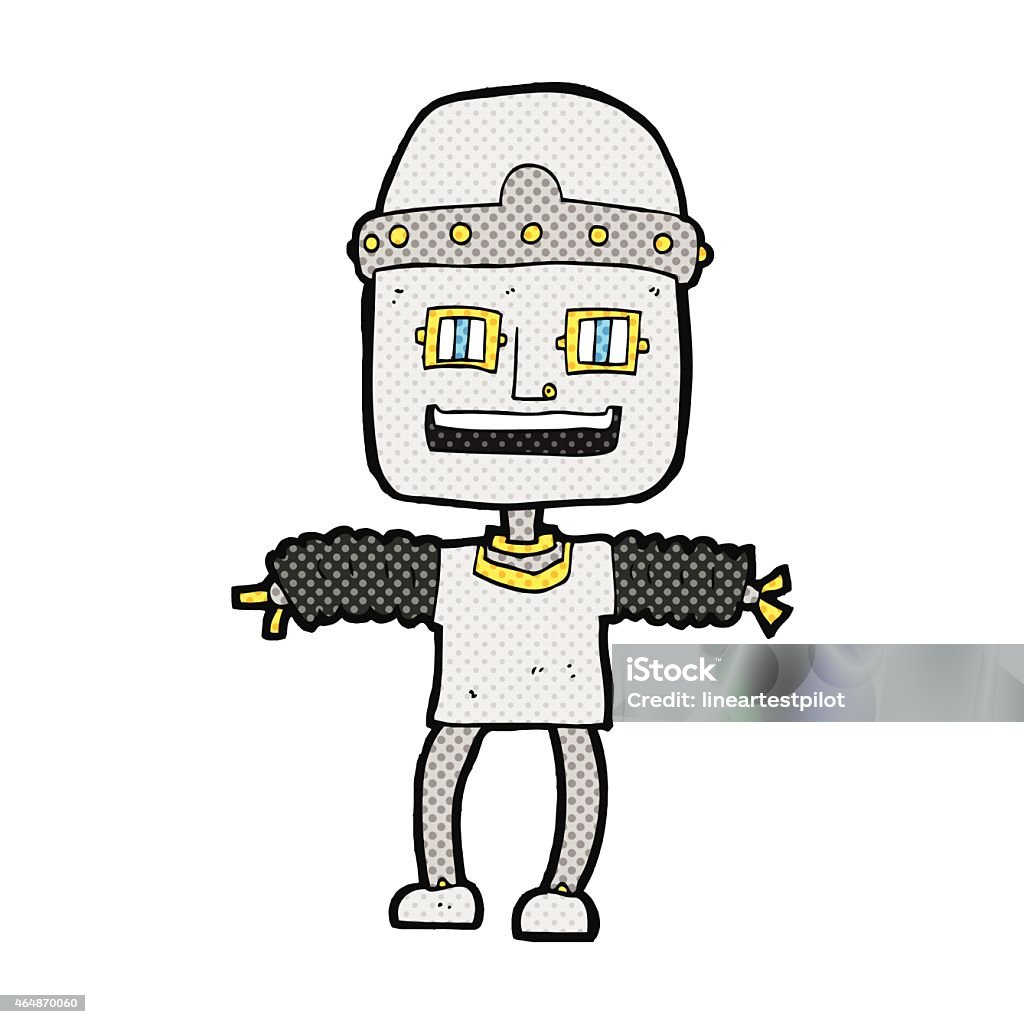 Robot Comic Simple Comic Cartoon Robot Stock Illustration - Download Image Now - 2015 ...