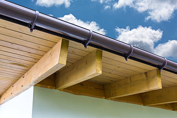 istock New roof and rain gutter 464873186