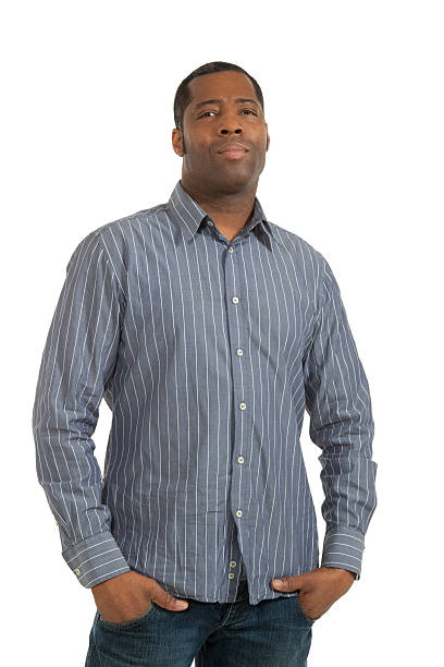 istock Portrait african man on white background 464873706