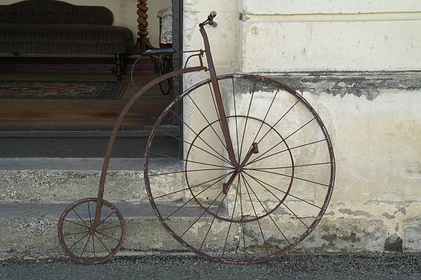 High wheel bicycle stock photo