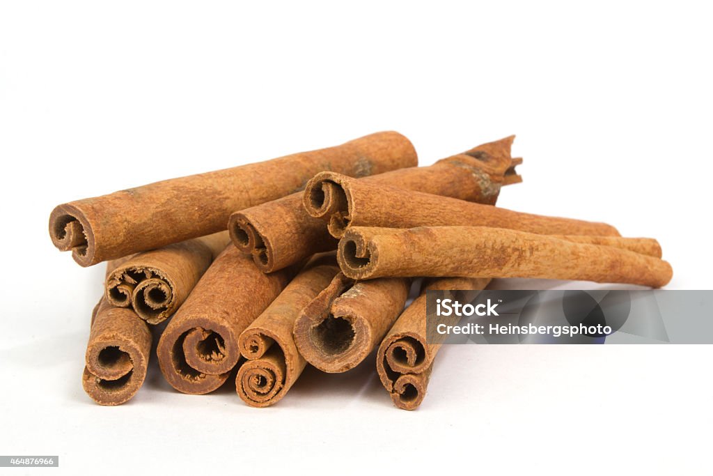 Cinnamon sticks isolated on white background 2015 Stock Photo