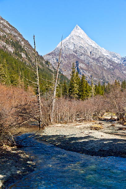 istock Changping valley scene of the Siguniang Mountain 464877180