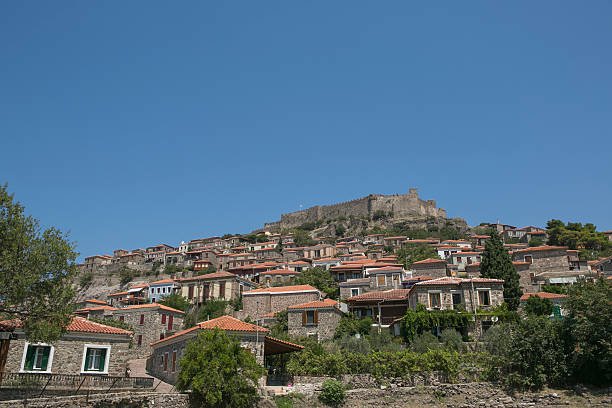 istock historical castle and townview molyvos at lesbos greece 464880496