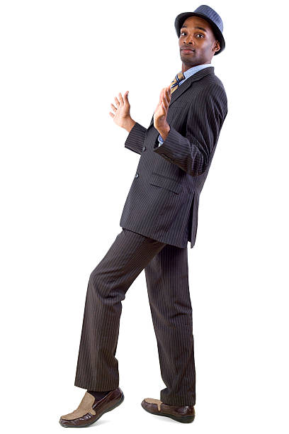 istock Young Black Businessman in a Defensive Gesture 464884055