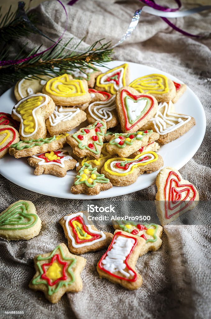 Homemade Christmas cookies Angel Stock Photo