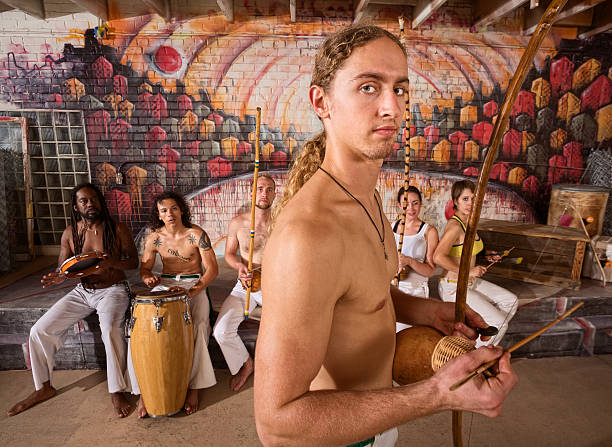 istock Handsome Capoeira Berimbau Performer 464885633