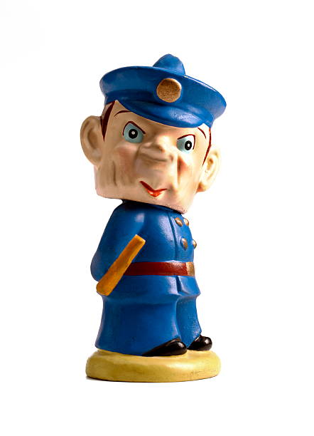 istock Plastic Figurine of a Policeman 464886786