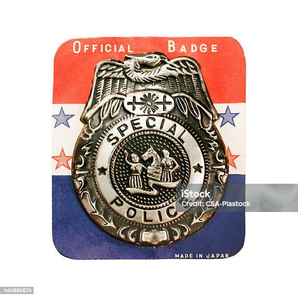 Special Police Badge Stock Photo - Download Image Now - 2015, Badge,  Colored Background - iStock