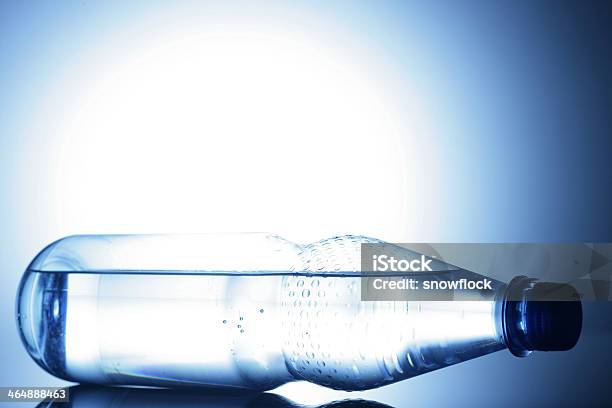 Water Stock Photo - Download Image Now - Blue, Bottle, Carbonated Water