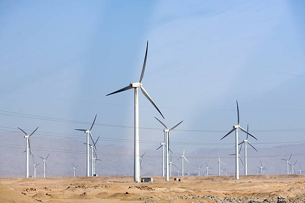 istock Electric wind turbine generators in the desert in Egypt 464894896