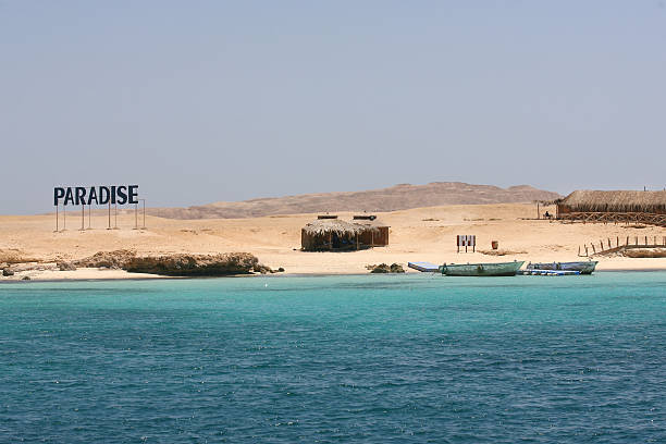istock Summer beach and Red Sea in Egypt Paradise island 464897896