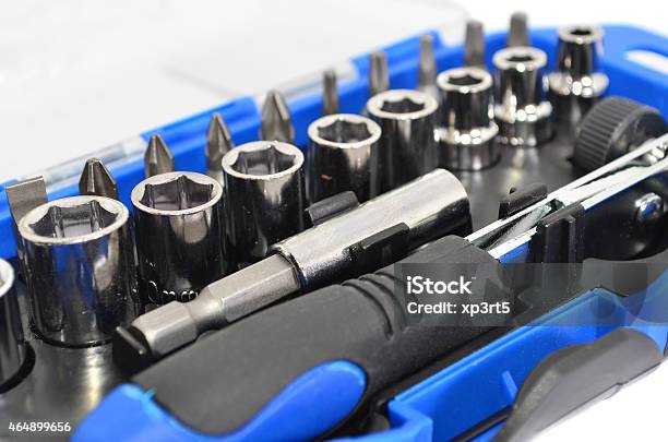 Screwdriver Set On White Background Mechanic Tools Stock Photo - Download Image Now