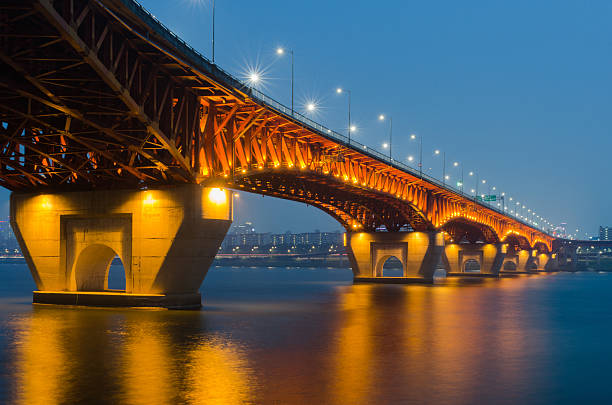 istock Seongsu bridge at night seoul,korea 464906838