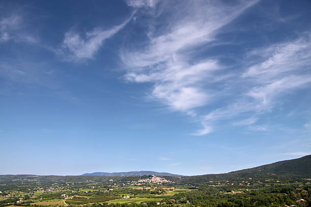 Landscape in Provence at Lacoste in Provence, France
