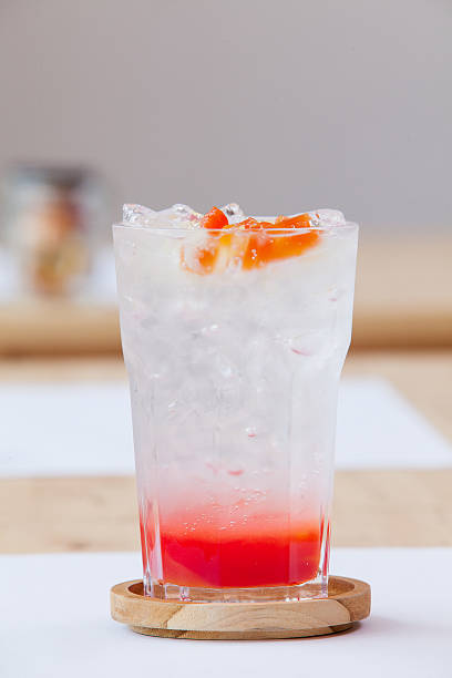 istock Fruit cocktail - Stawberry syrup and soda 464912869