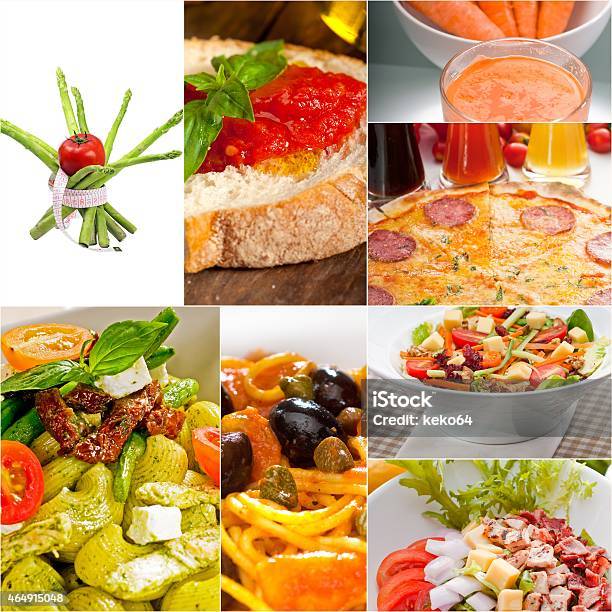 Healthy Vegetarian Vegan Food Collage Stock Photo - Download Image Now - 2015, Appetizer, Backgrounds