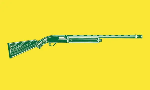 Vector illustration of Shotgun