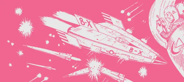 Vector illustration of Space Battle