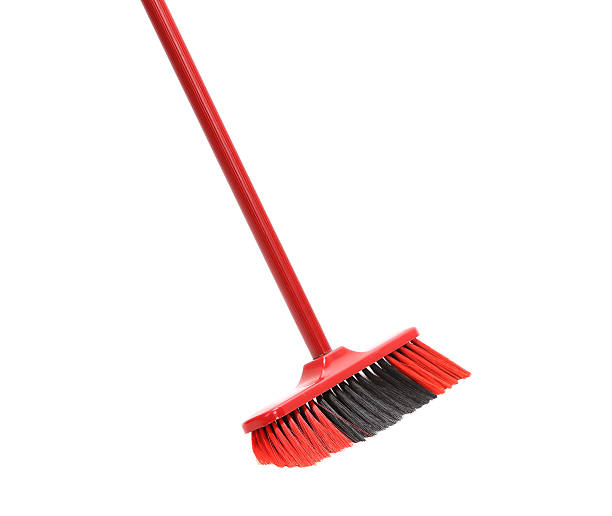 istock Close up of red black broom. 464920067