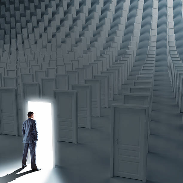 istock Businessman choosing the way 464924500