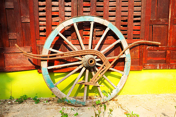 istock Wheel of thai carriage 464925334